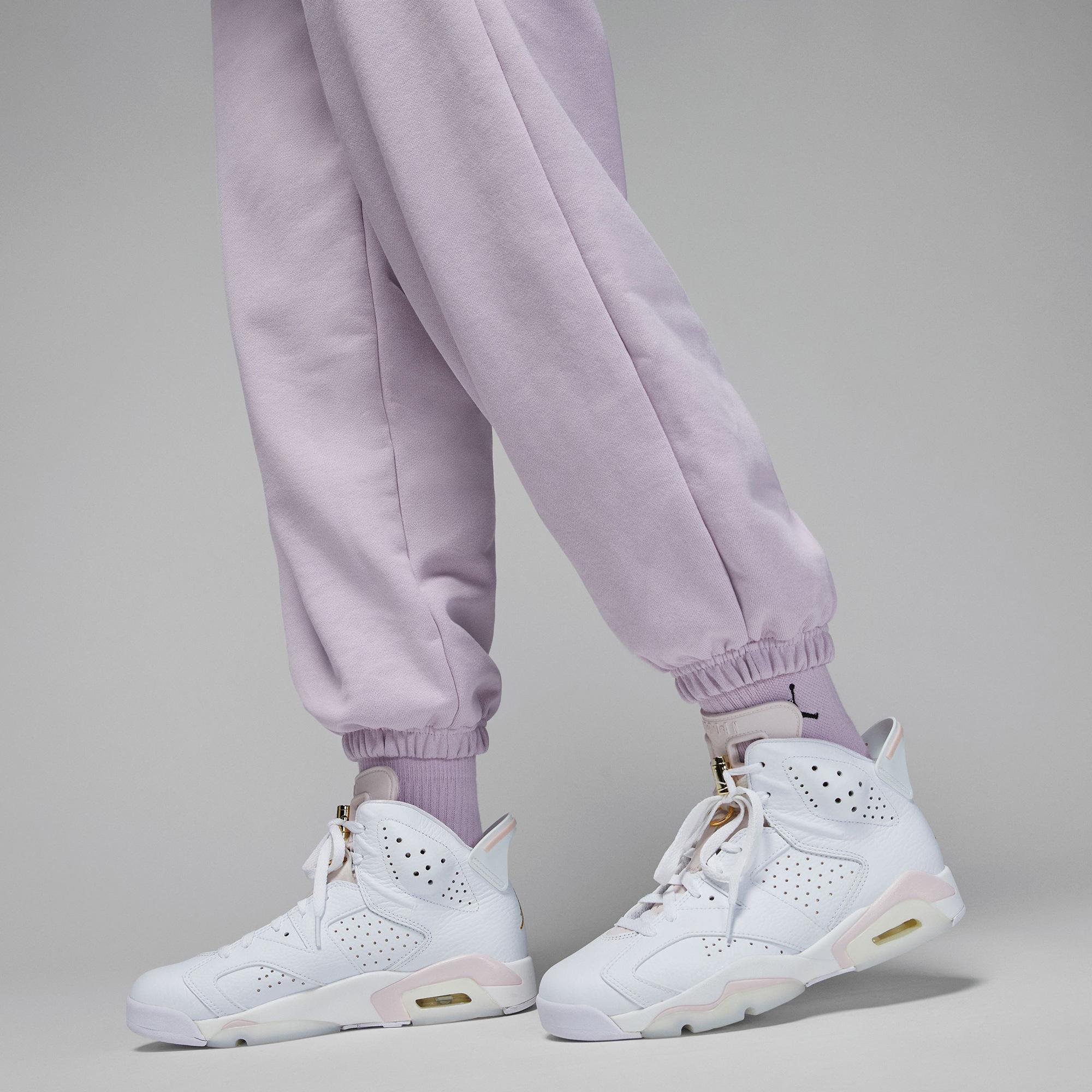 Jordan Flight Fleece Kadın Mor Eşofman Altı