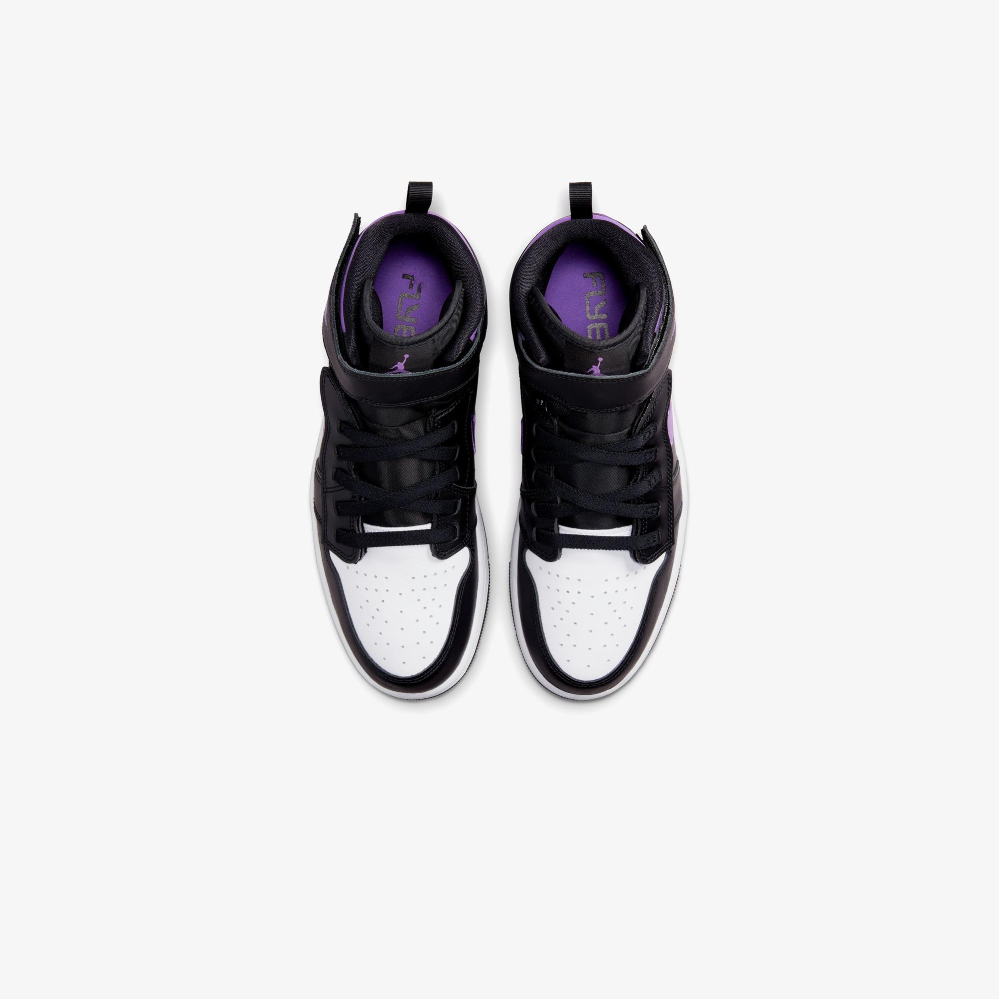 Jordan Air 1 Hi FlyEase Erkek Siyah Spor Ayakkabı