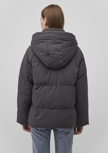  Mavi Kapüşonlu Antraist Şişme Mont 1110225-80106