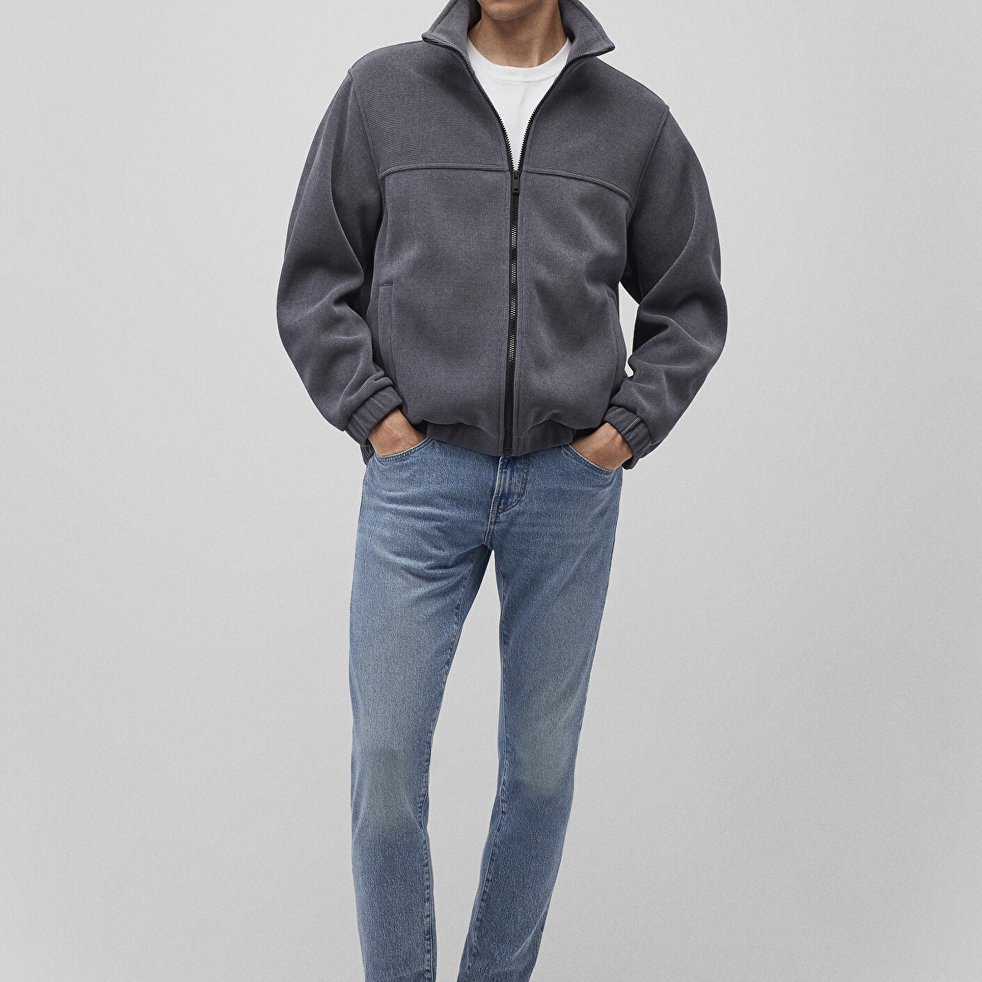 Mavi Dik Yaka Lacivert Ceket Loose Fit / Bol Rahat Kesim 0110369-80776