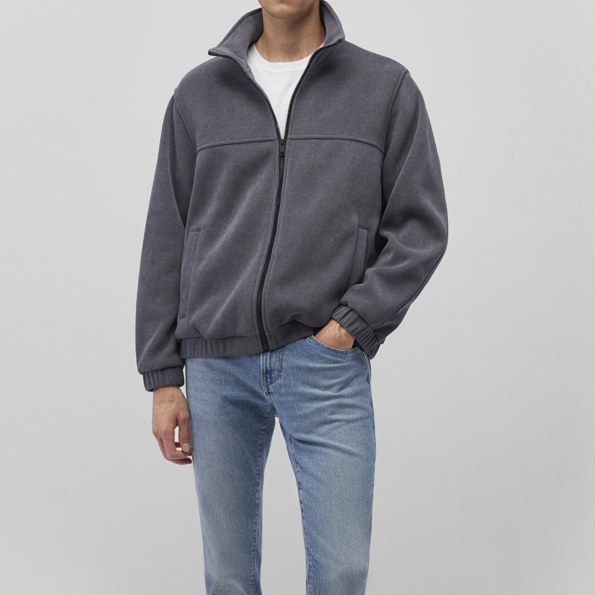 Mavi Dik Yaka Lacivert Ceket Loose Fit / Bol Rahat Kesim 0110369-80776