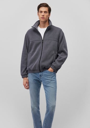  Mavi Dik Yaka Lacivert Ceket Loose Fit / Bol Rahat Kesim 0110369-80776