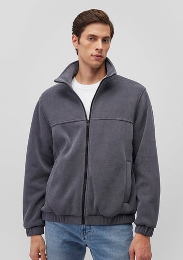  Mavi Dik Yaka Lacivert Ceket Loose Fit / Bol Rahat Kesim 0110369-80776