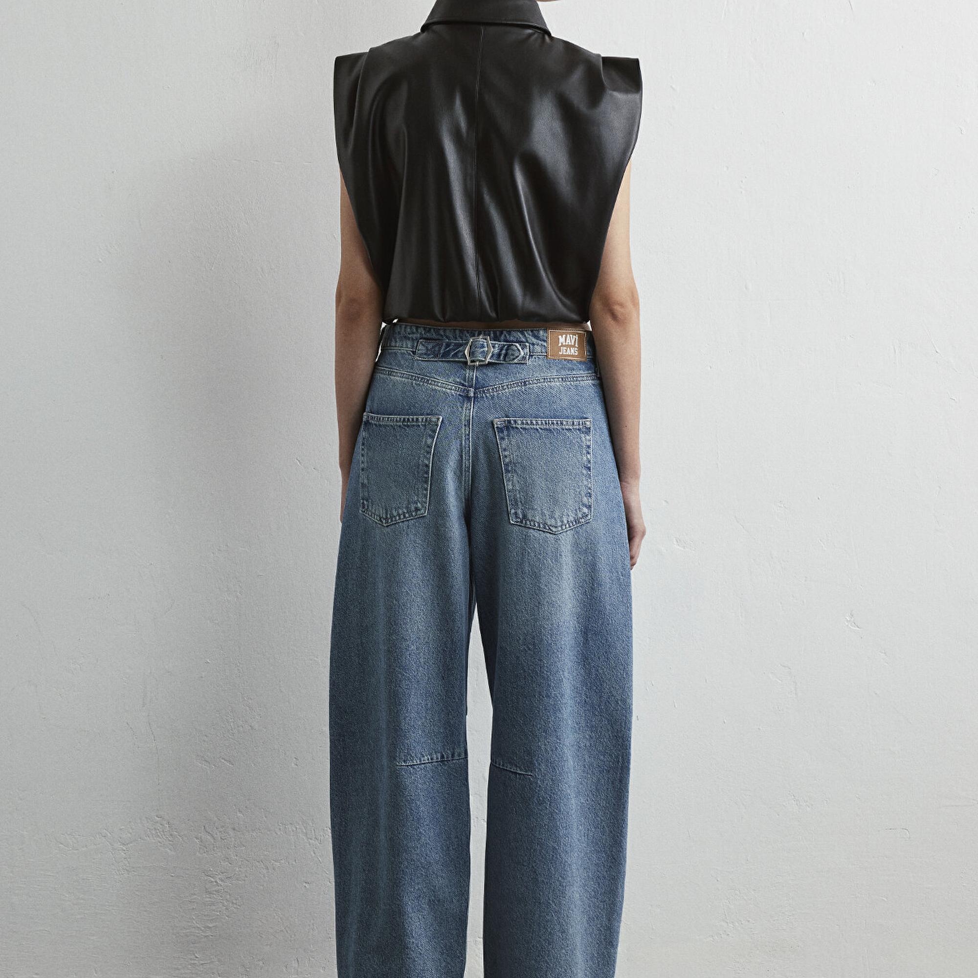 Mavi Lisa 90lar Tokalı İndigo Mavisi Jean Pantolon 1010938-89253