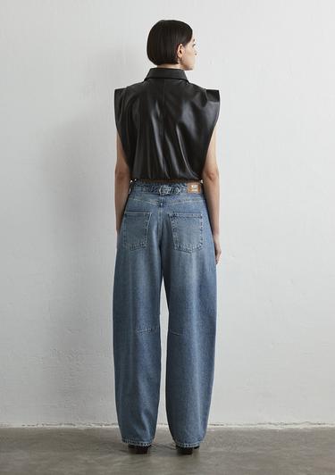  Mavi Lisa 90lar Tokalı İndigo Mavisi Jean Pantolon 1010938-89253