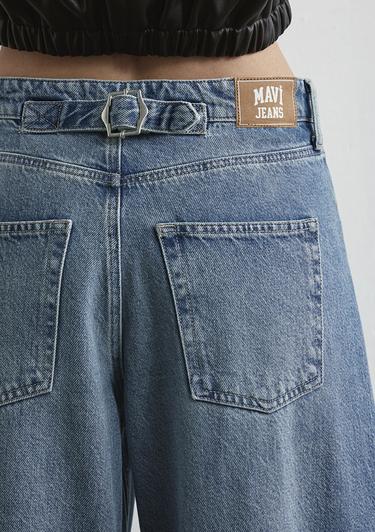  Mavi Lisa 90lar Tokalı İndigo Mavisi Jean Pantolon 1010938-89253