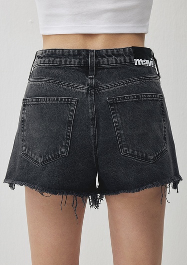  Mavi Cherry 90lar Gri Jean Şort 1410022-87071