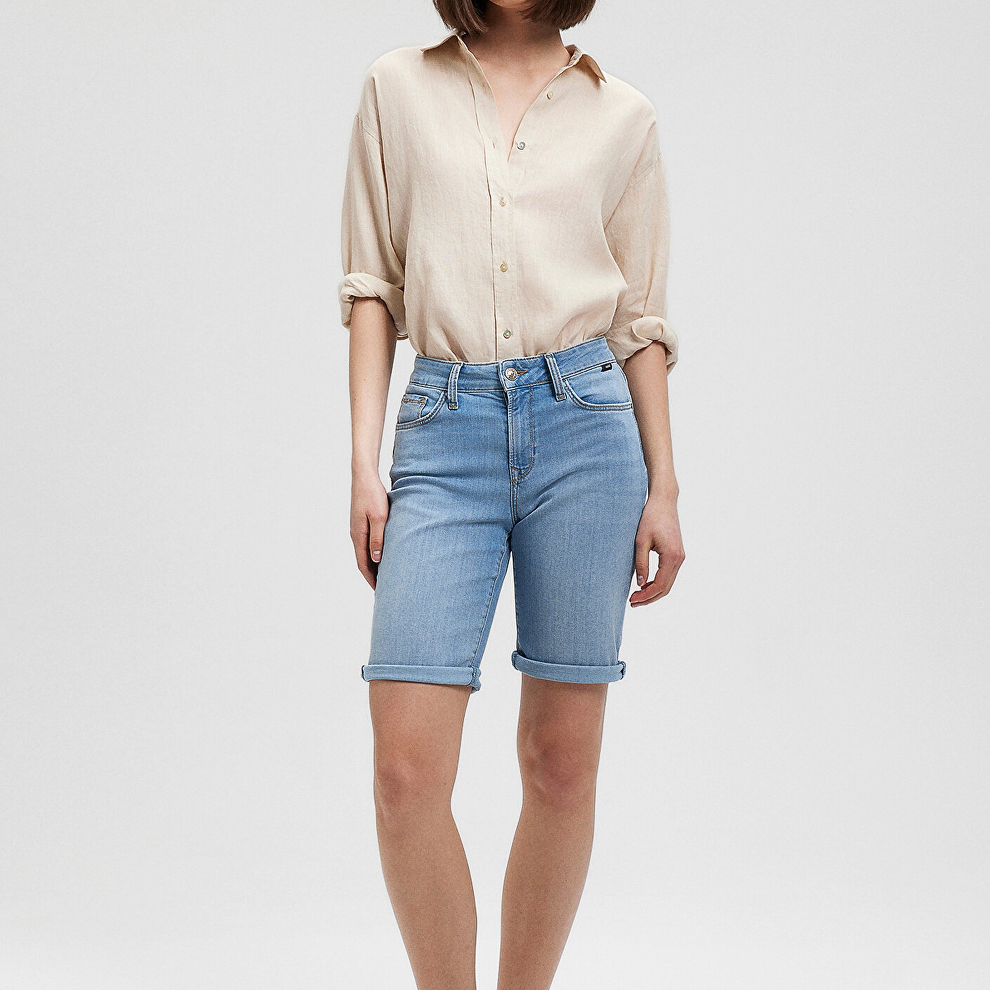 Mavi Alexis Casual Açık Mavi Jean Şort 1441587067