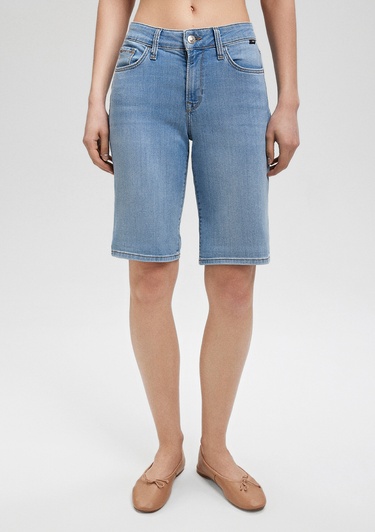  Mavi Alexis Casual Açık Mavi Jean Şort 1441587067