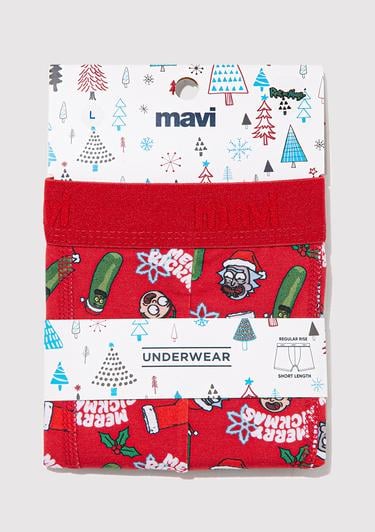  Mavi Kırmızı Basic Boxer 0911246-32421