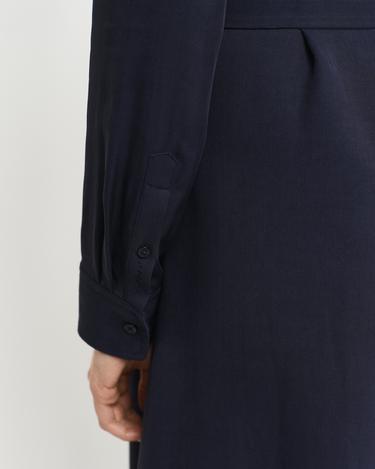  GANT Kadın Lacivert Regular Fit Düğmeli Yaka Elbise