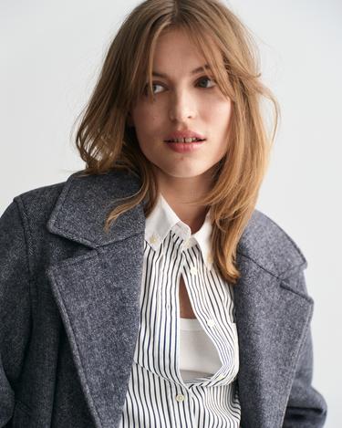  GANT Kadın Lacivert Klasik Yaka Kaban