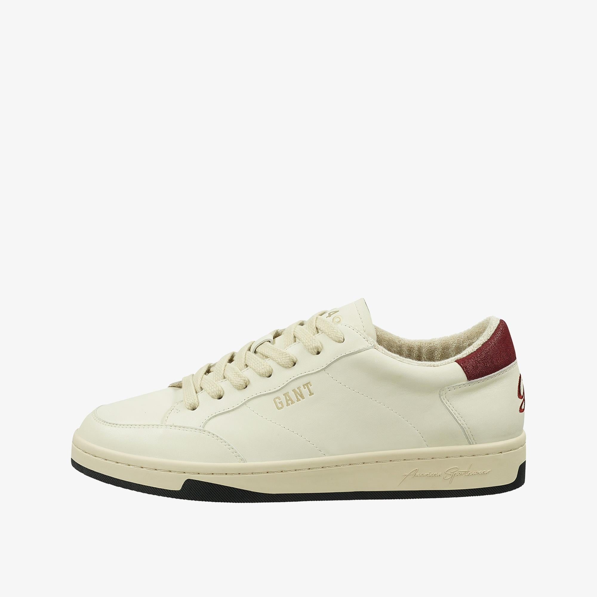 GANT Erkek Krem Deri Sneaker