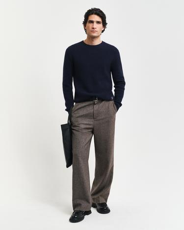  GANT Erkek Lacivert Regular Fit Bisiklet Yaka Kazak