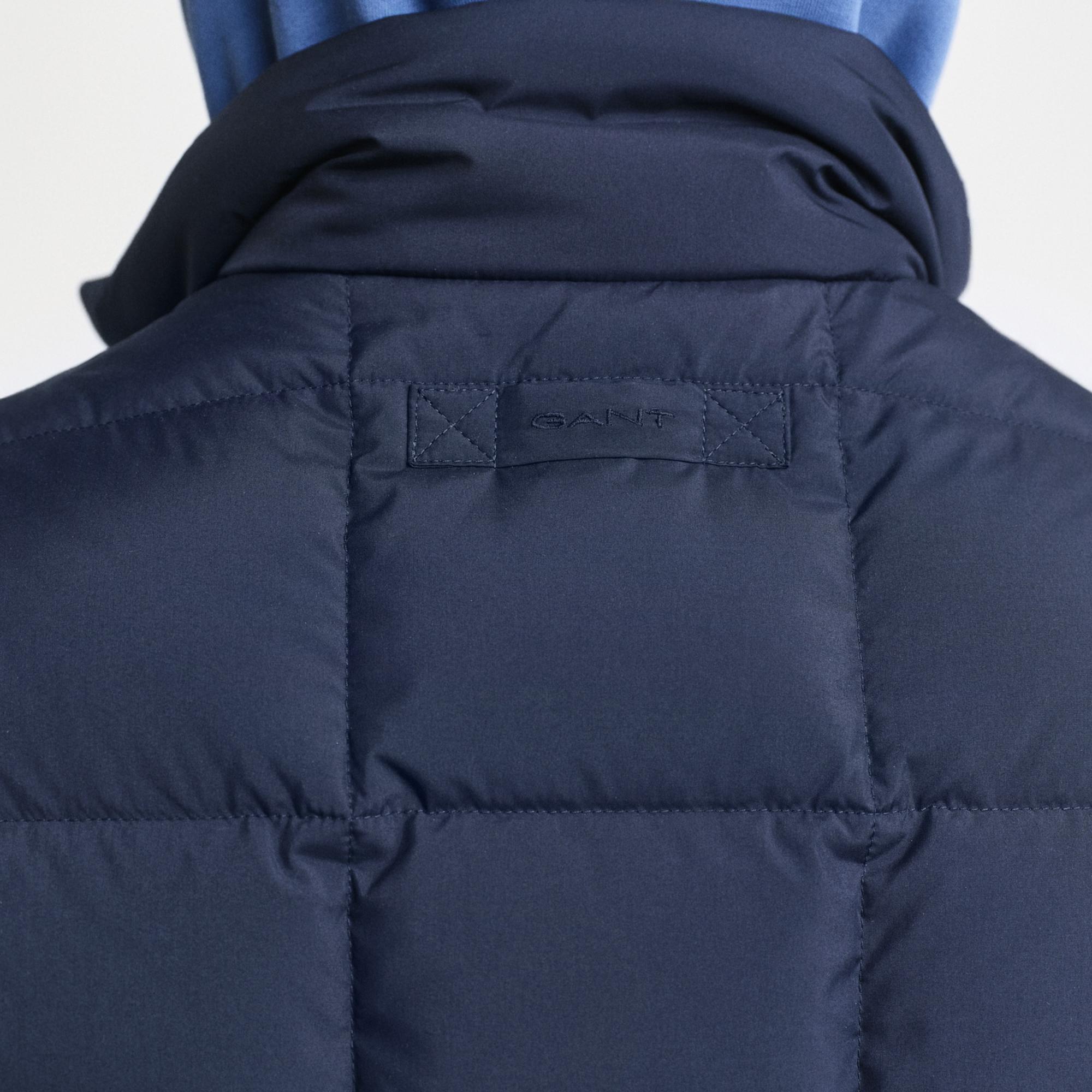 GANT Erkek Lacivert Dik Yaka Kaz Tüyü Yelek