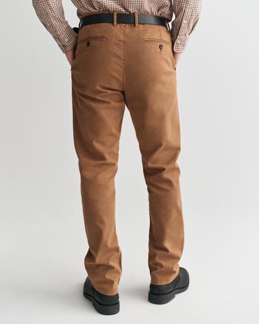  GANT Erkek Kahverengi Slim Fit Pantolon