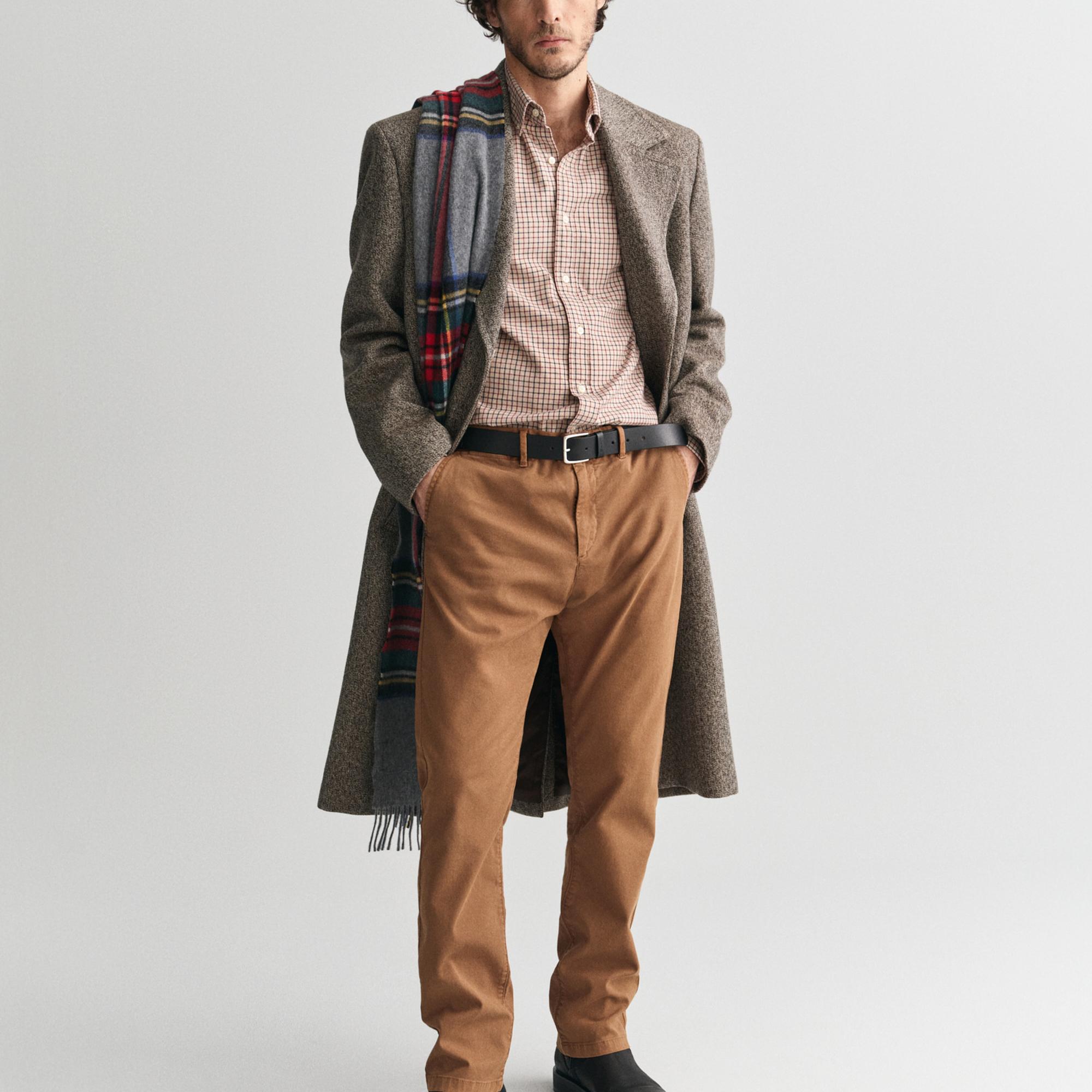 GANT Erkek Kahverengi Slim Fit Pantolon