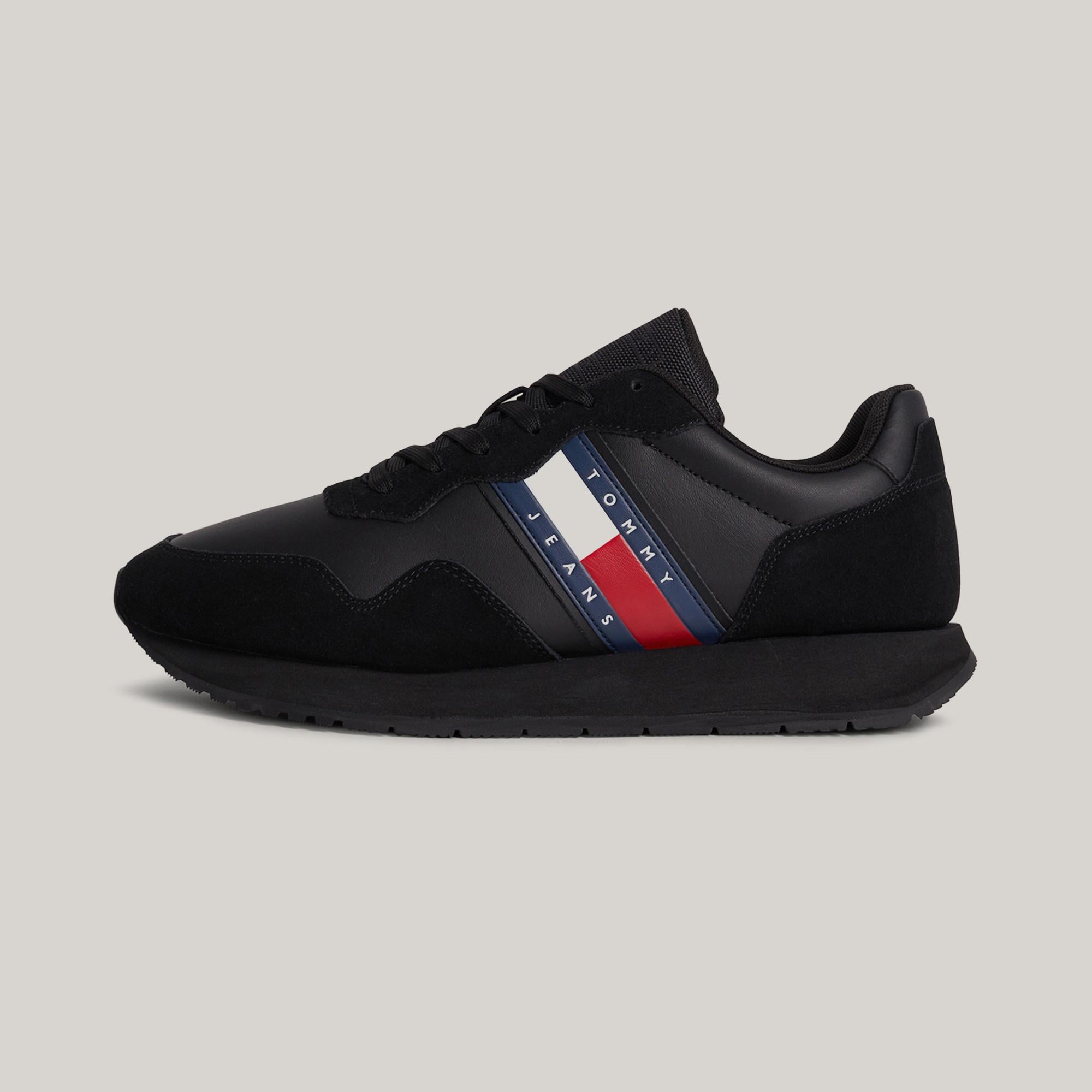 Tommy Hilfiger Jeans Modern Runner Erkek Siyah Spor Ayakkabı