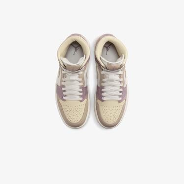  Jordan Air 1 Mid Kadın Krem Spor Ayakkabı