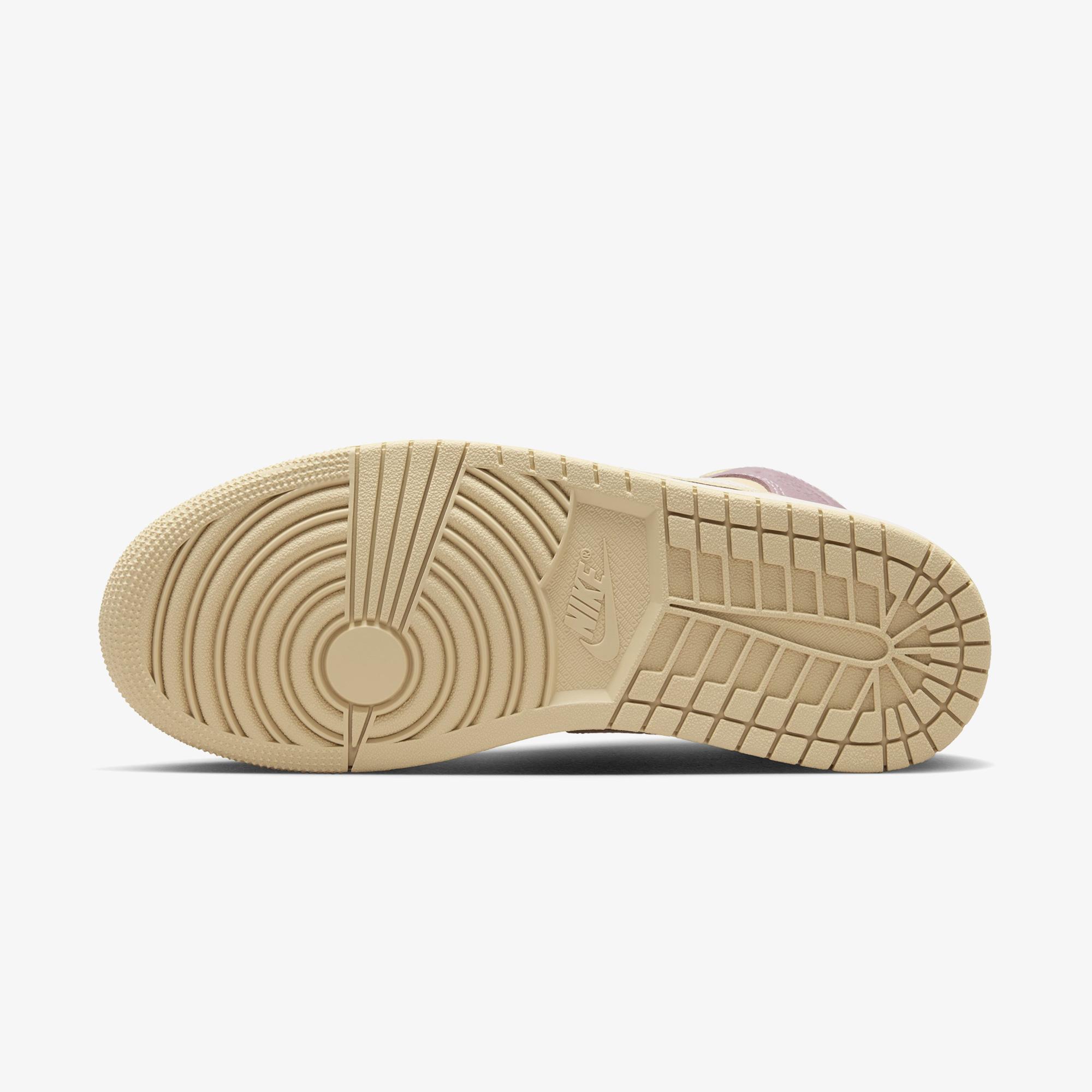 Jordan Air 1 Mid Kadın Krem Spor Ayakkabı