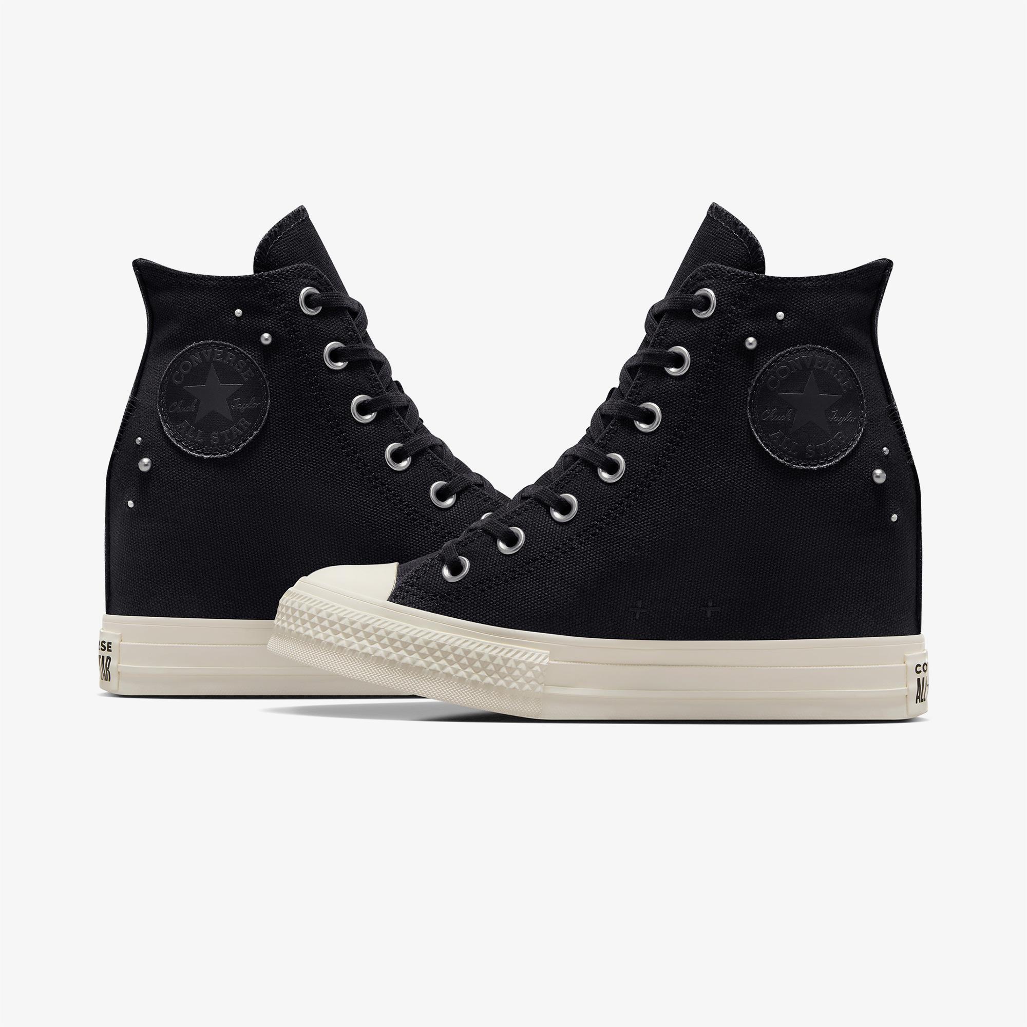 Converse Chuck Taylor All Star Wedge Kadın Siyah Platform Sneaker