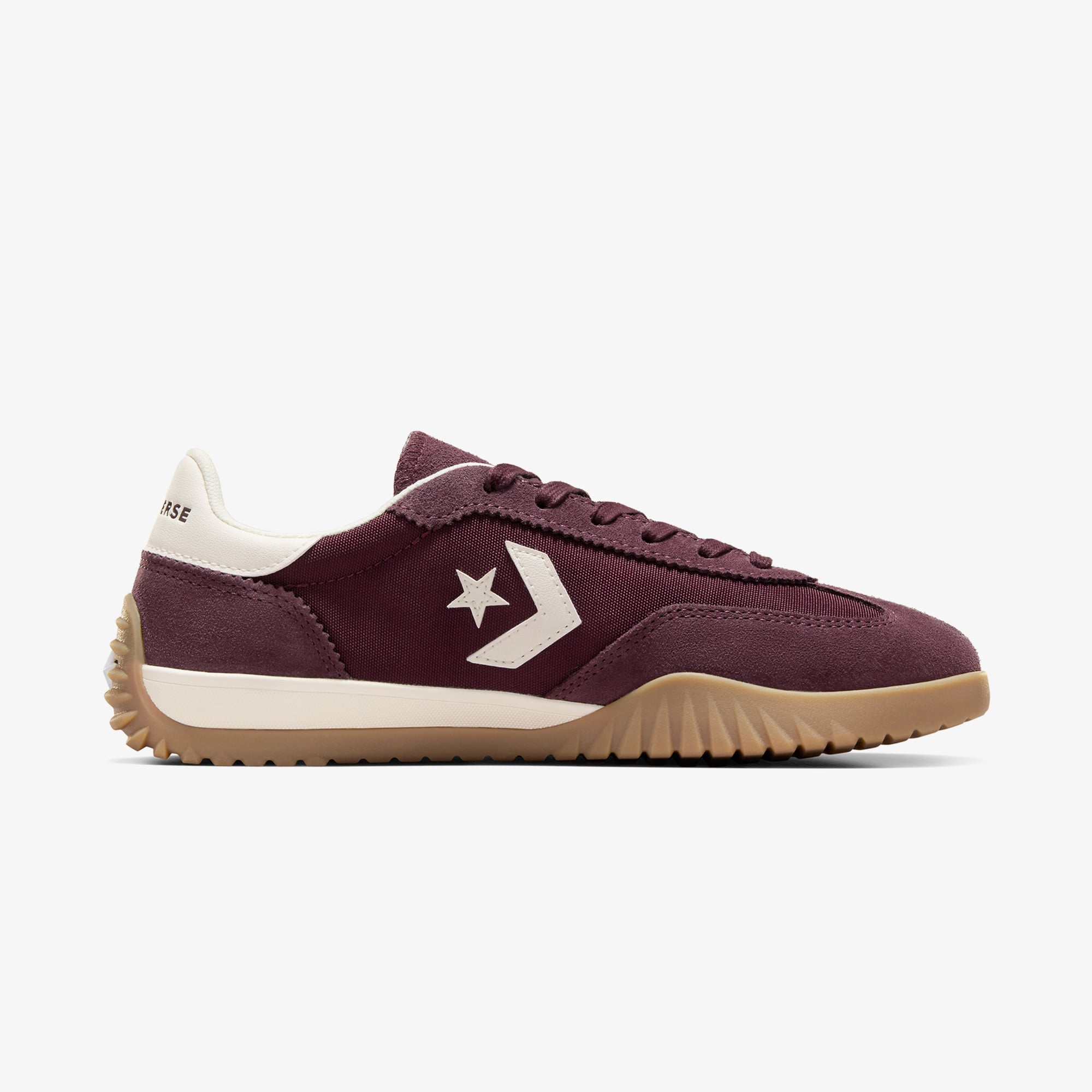 Converse Run Star Trainer Unisex Bordo Süet Sneaker - Görsel 2