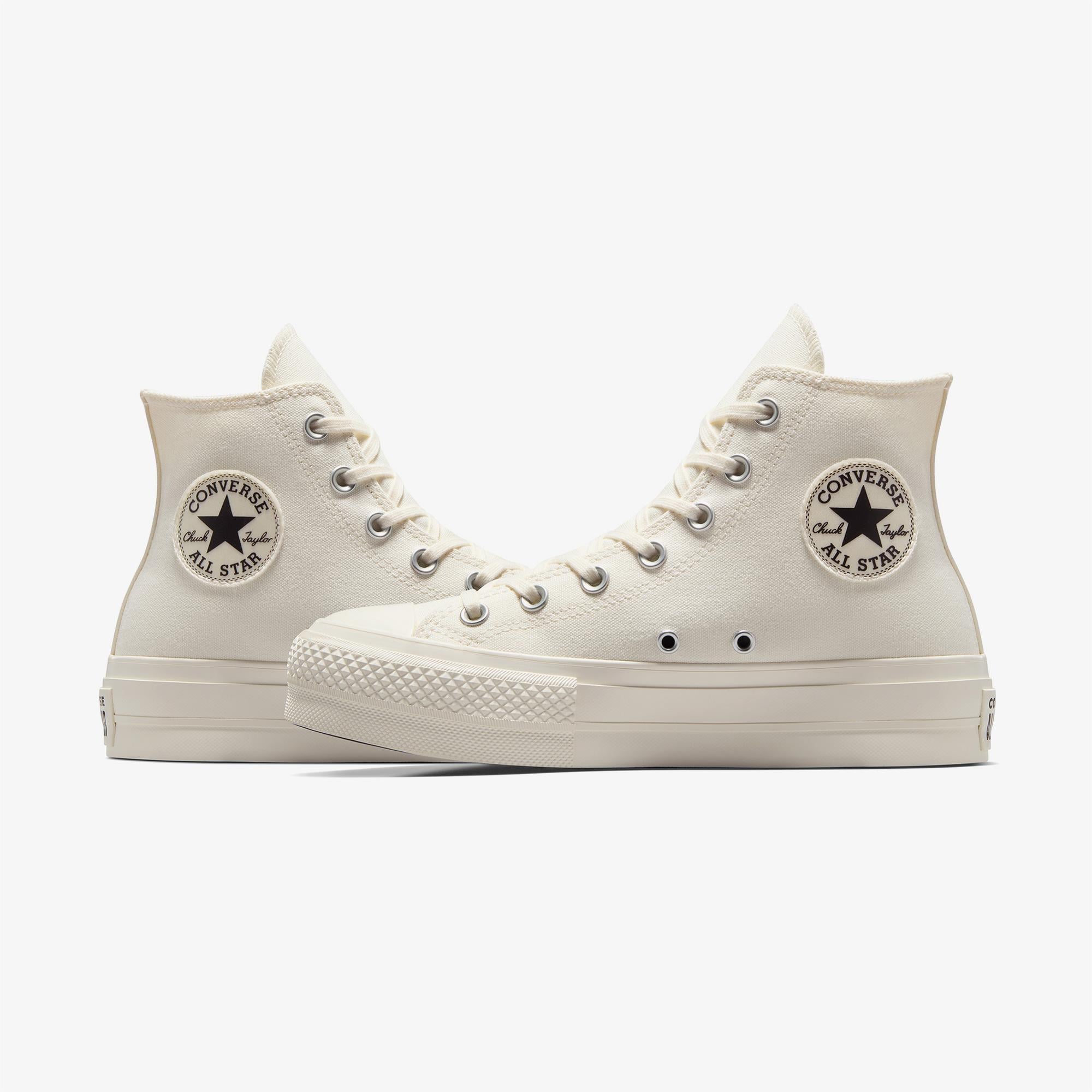 Converse Chuck Taylor All Star Lift Kadın Krem Platform Sneaker