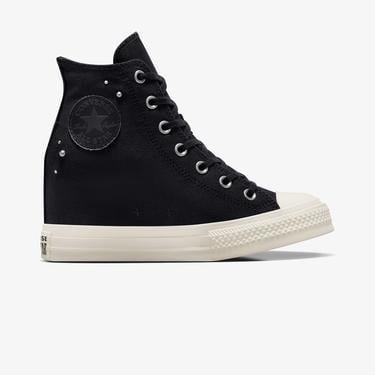  Converse Chuck Taylor All Star Wedge Kadın Siyah Platform Sneaker