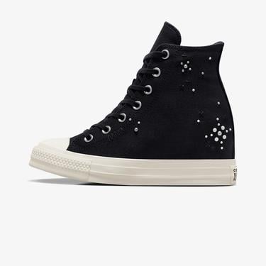  Converse Chuck Taylor All Star Wedge Kadın Siyah Platform Sneaker