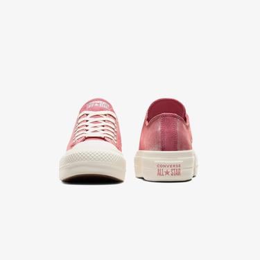  Converse Chuck Taylor All Star Lift Kadın Pembe Süet Platform Sneaker