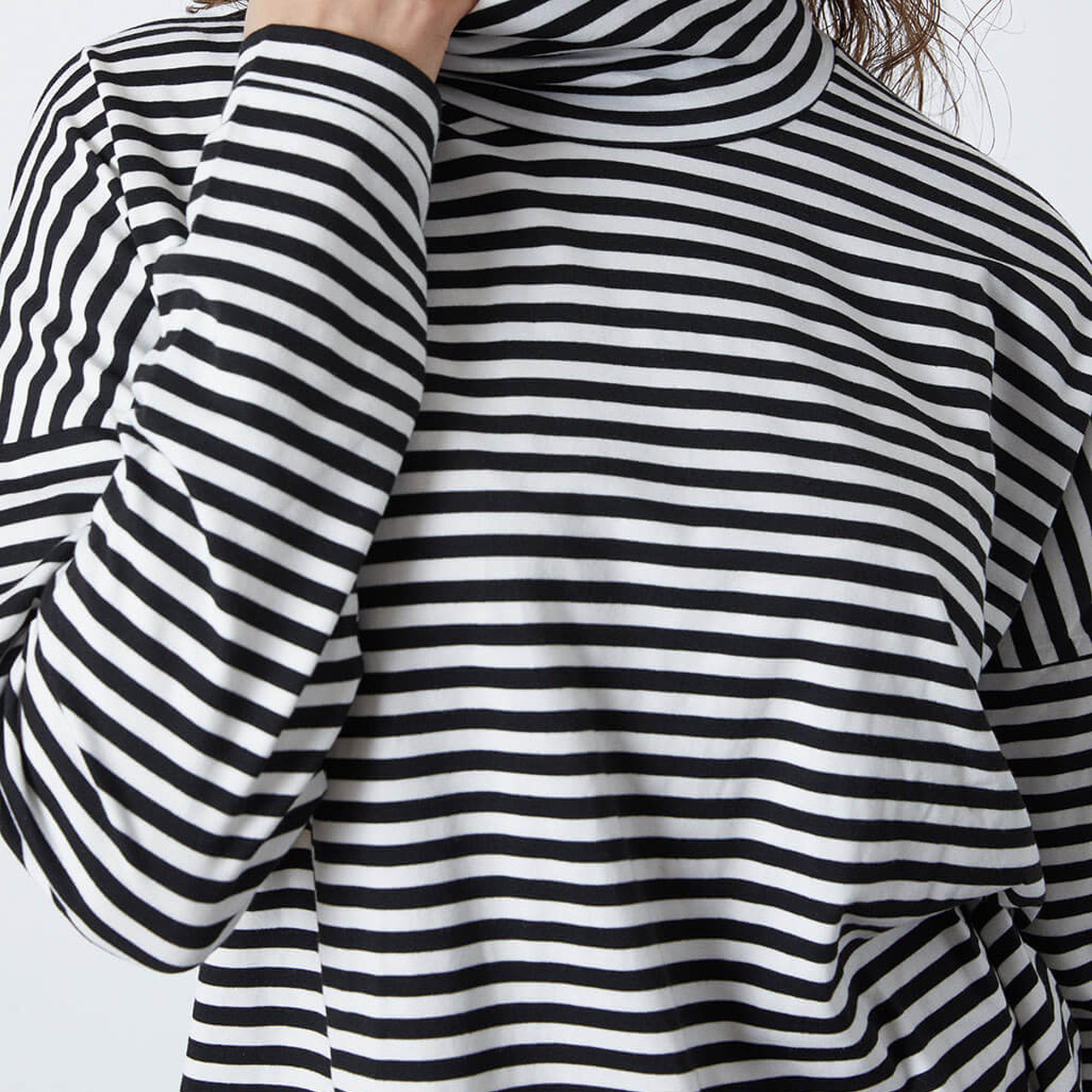 Çizgili Oversize Balıkçı Tshirt