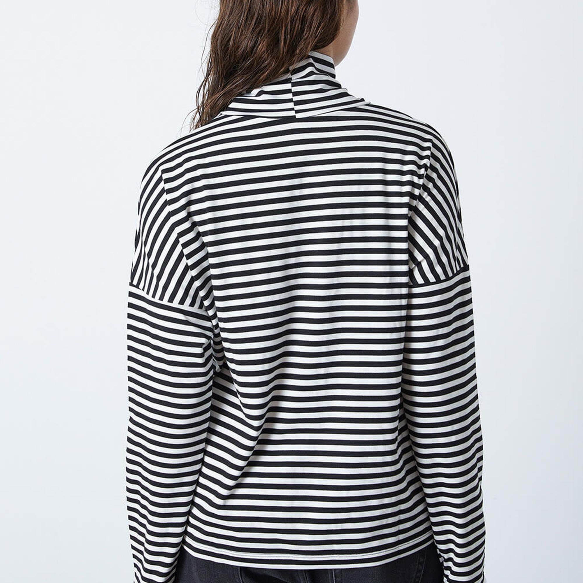 Çizgili Oversize Balıkçı Tshirt