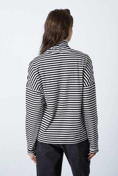  Çizgili Oversize Balıkçı Tshirt