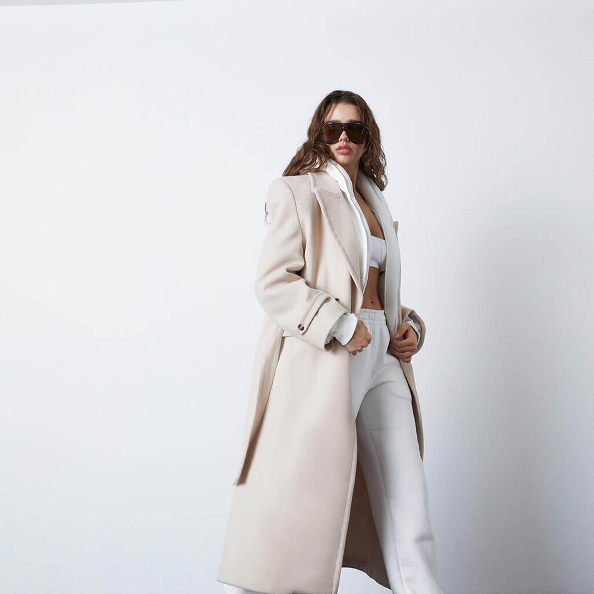 Oversize Kaşe Kaban