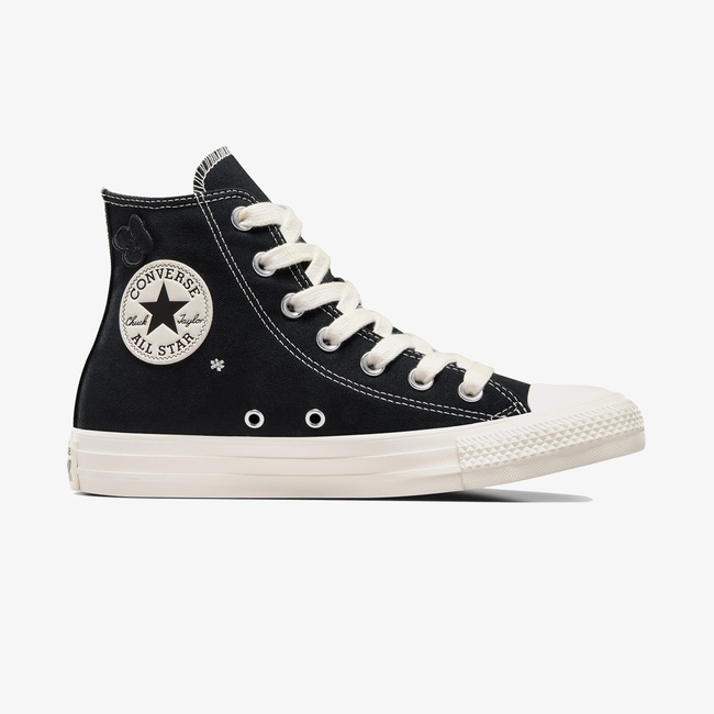  Converse Chuck Taylor All Star 3D Flowers Kadın Siyah Sneaker