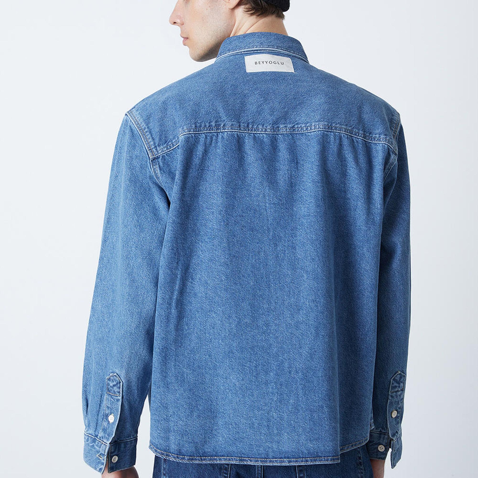 Oversize Denim Gömlek