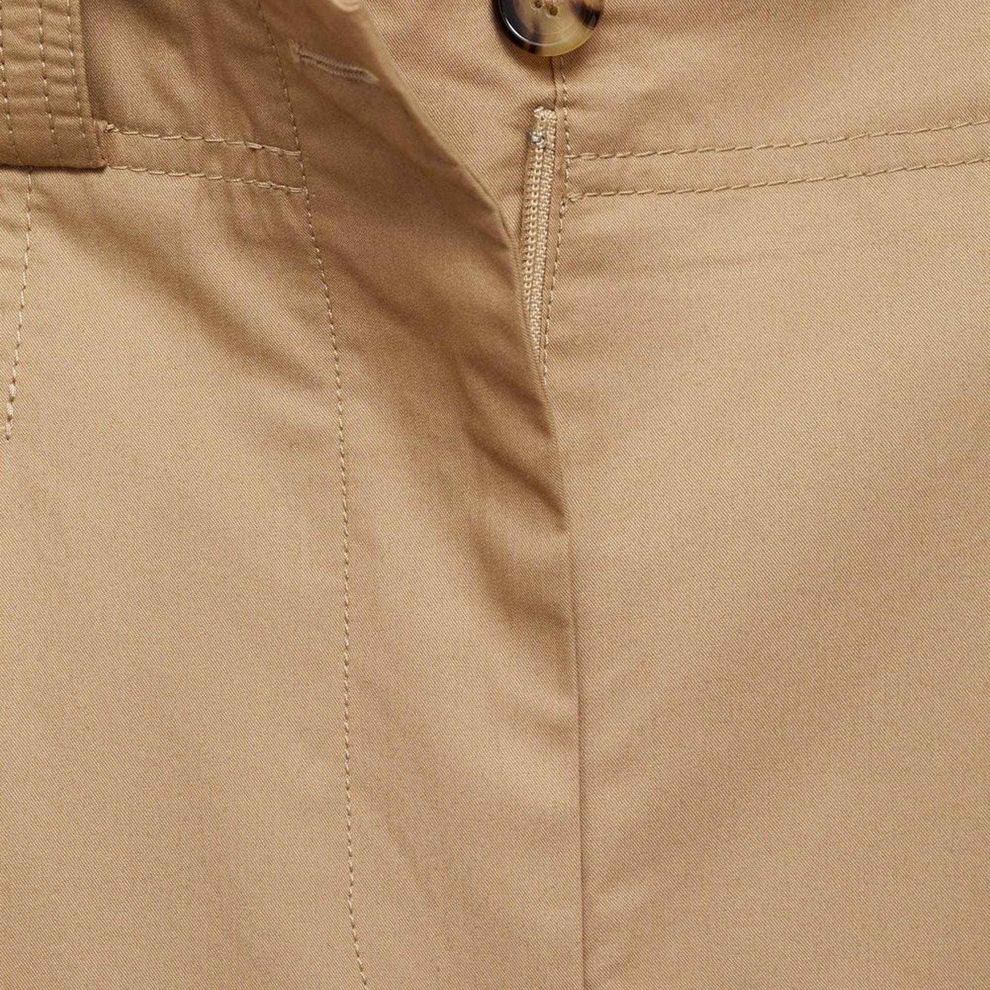 Mango Kadın Pensli Wideleg Pantolon Bej