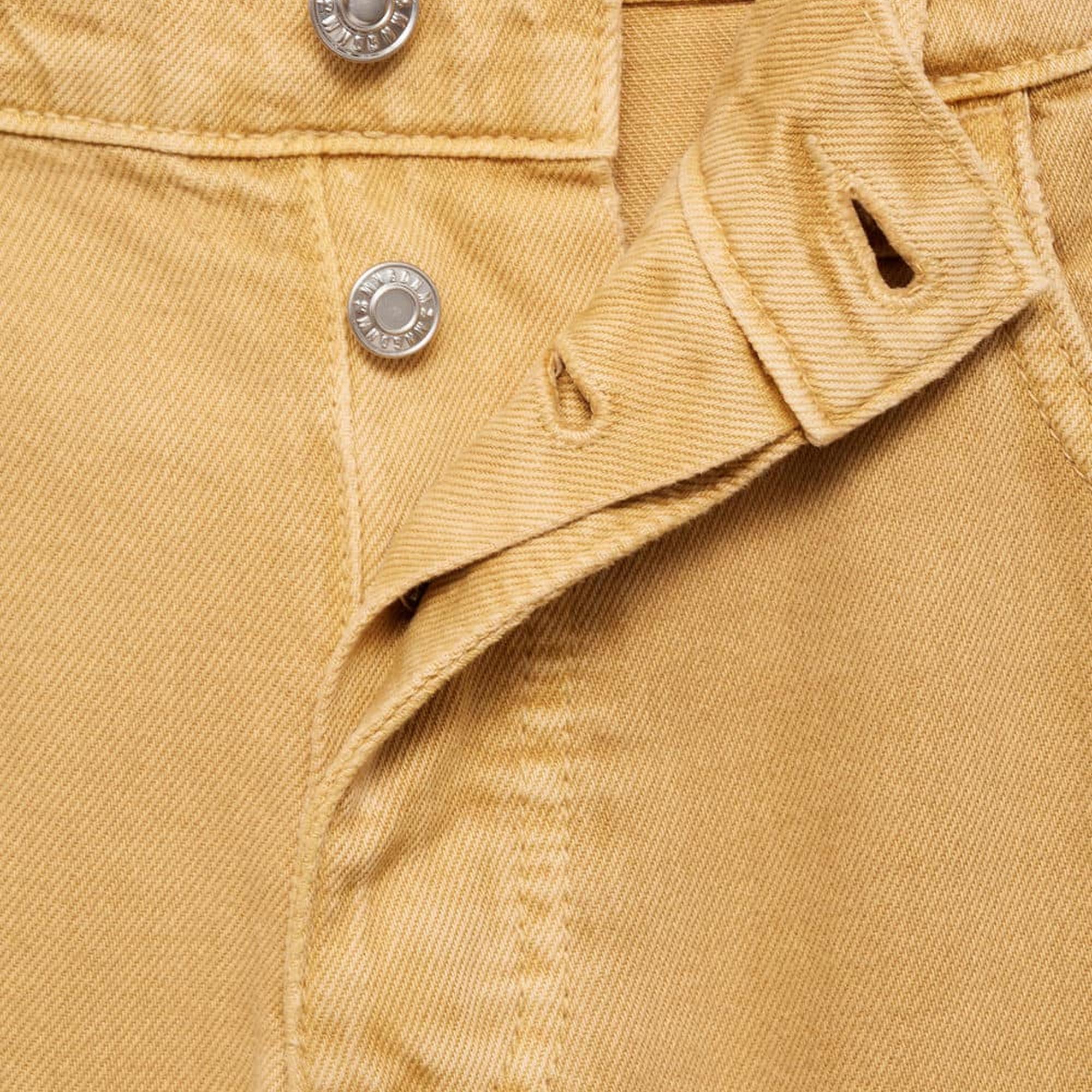 Mango Kadın Düşük Belli Wideleg Loose Jean Kahverengi