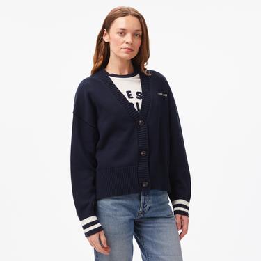  Guess Guess Emb Organic Cotton Genaration Yarn Kadın Lacivert Hırka