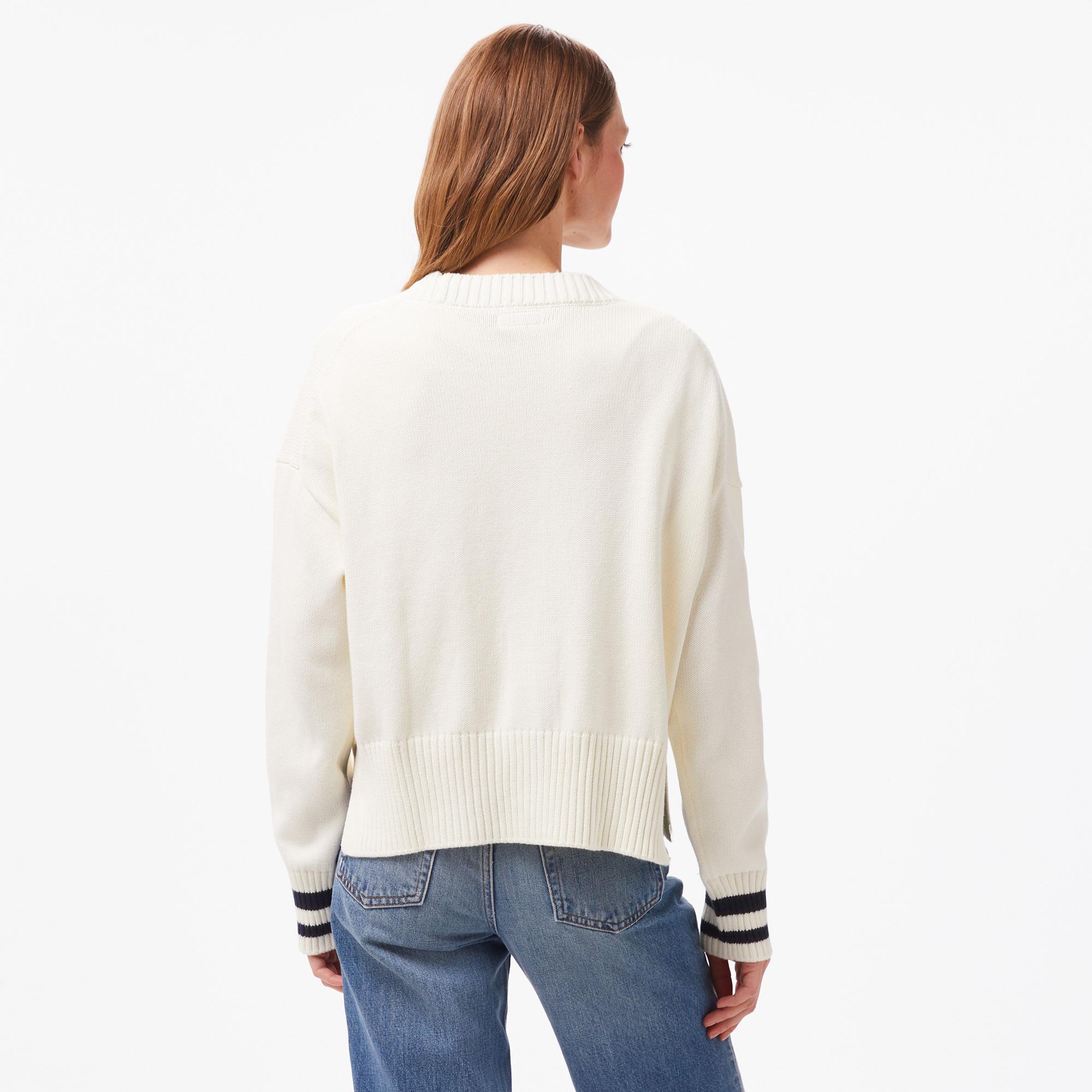 Guess Varsity Kadın Beyaz Hırka