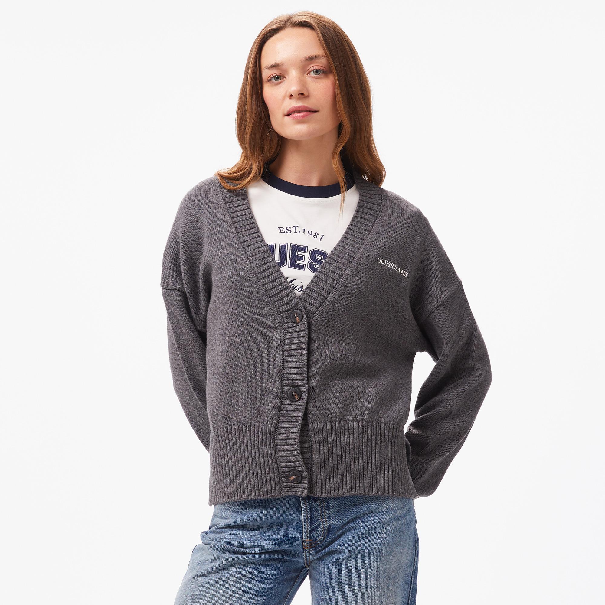 Guess Guess Emb Organic Cotton Genaration Yarn Kadın Multicolor Hırka