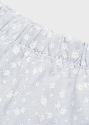  Mango Çocuk Desenli Uzun Pijama Gök Mavisi