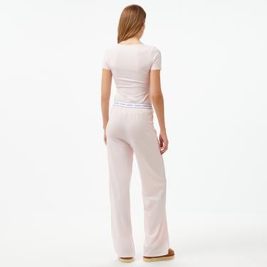  Guess Carrie Set Eco Cuddle Jersey Kadın Pembe Pijama Takımı