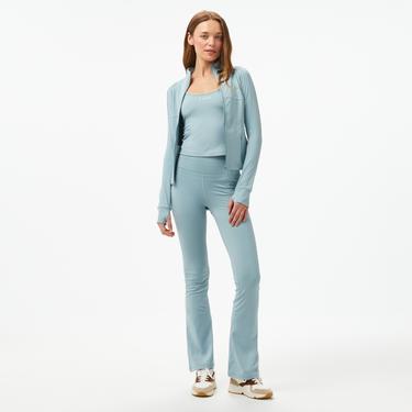  Guess Marika Mini Flare Le Poly Peach Microfiber 260 Kadın Mavi Tayt