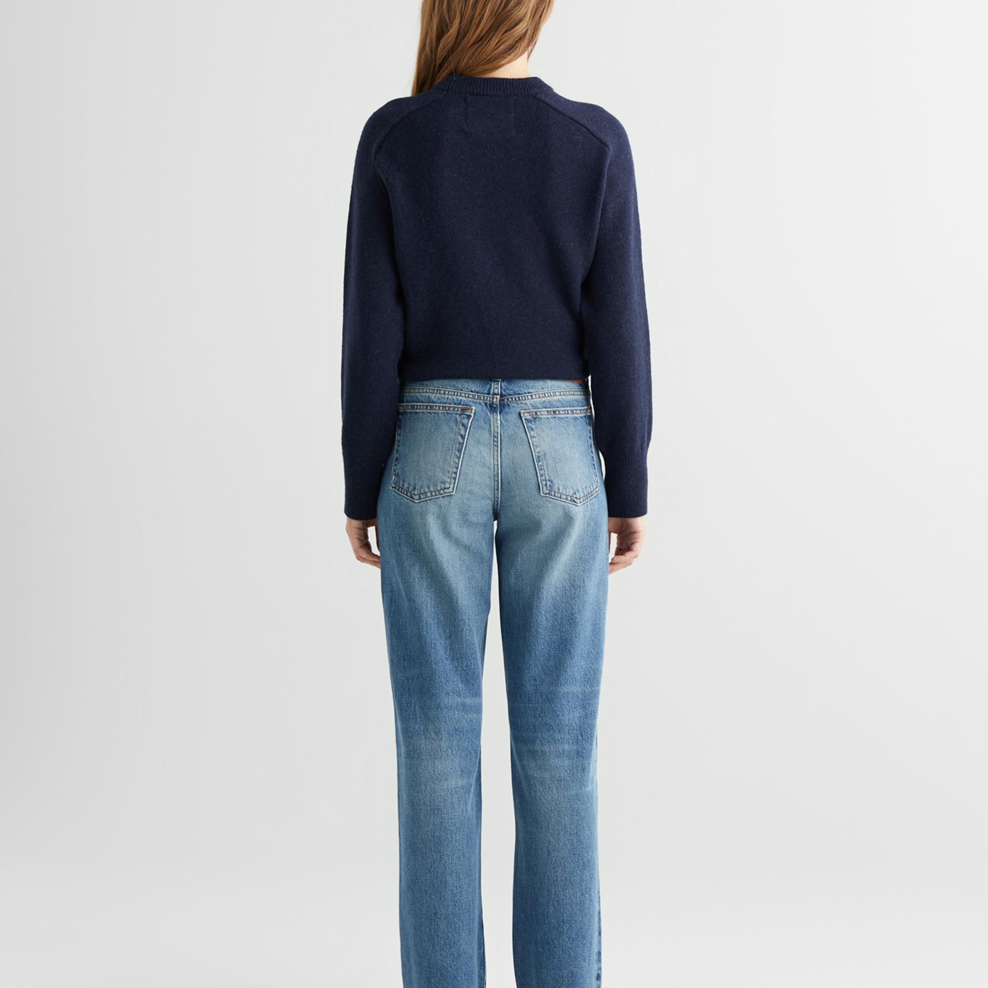 GANT Kadın Mavi Straight Fit Jean Pantolon