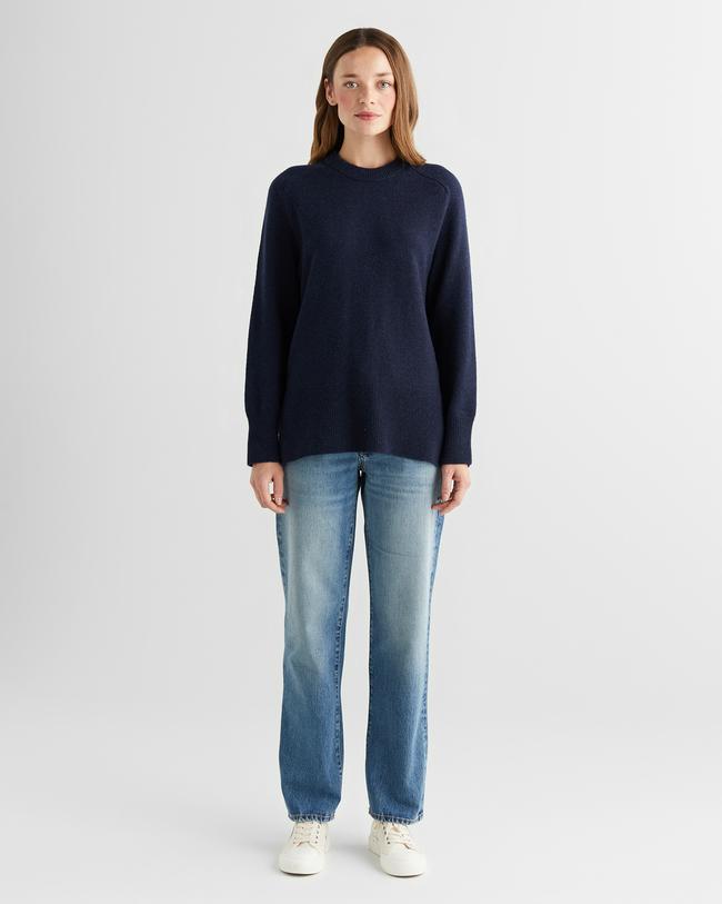  GANT Kadın Mavi Straight Fit Jean Pantolon