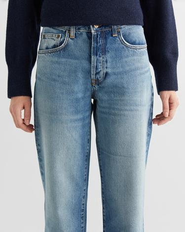  GANT Kadın Mavi Straight Fit Jean Pantolon
