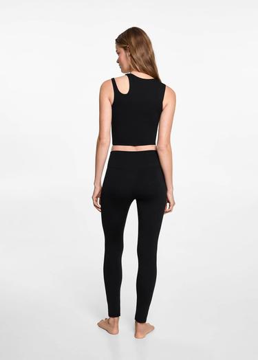  Mango Çocuk Spor Taytı Siyah