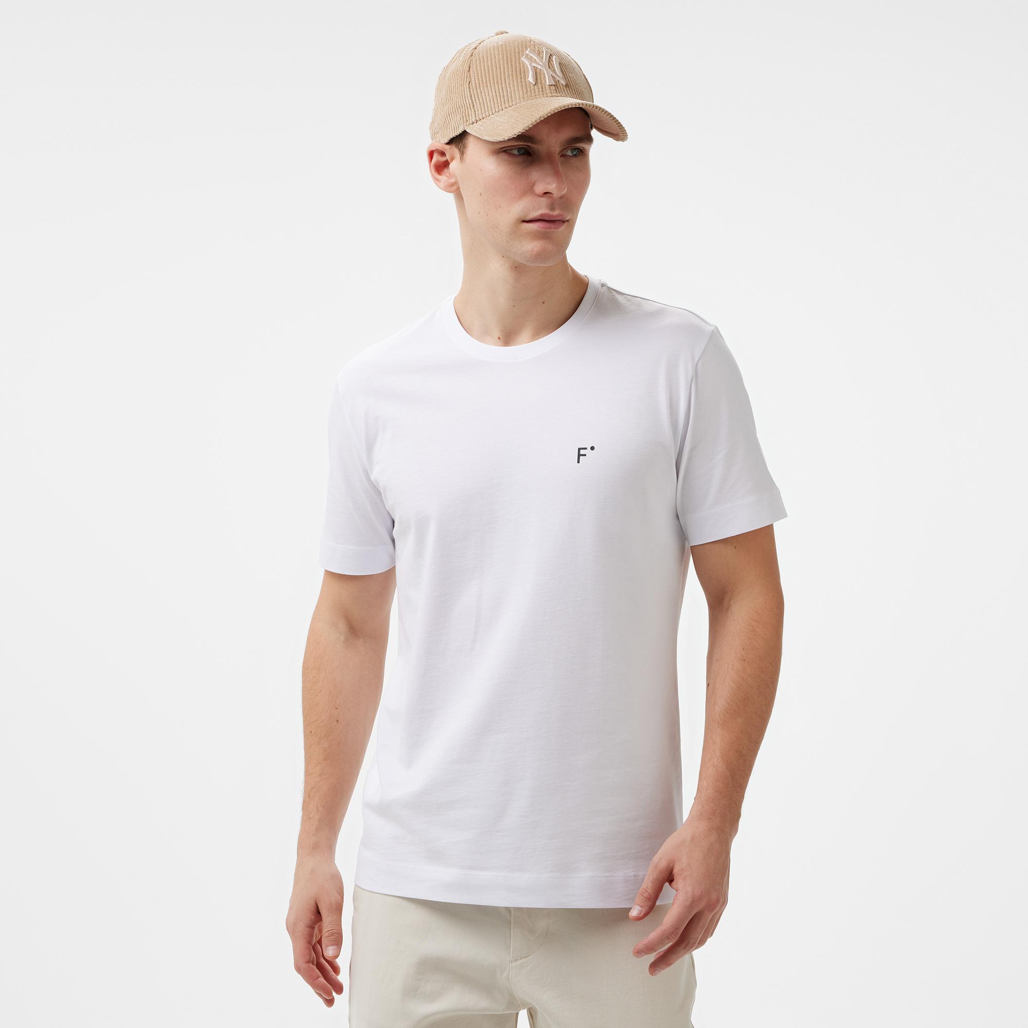 FashFed Unisex Beyaz T-Shirt