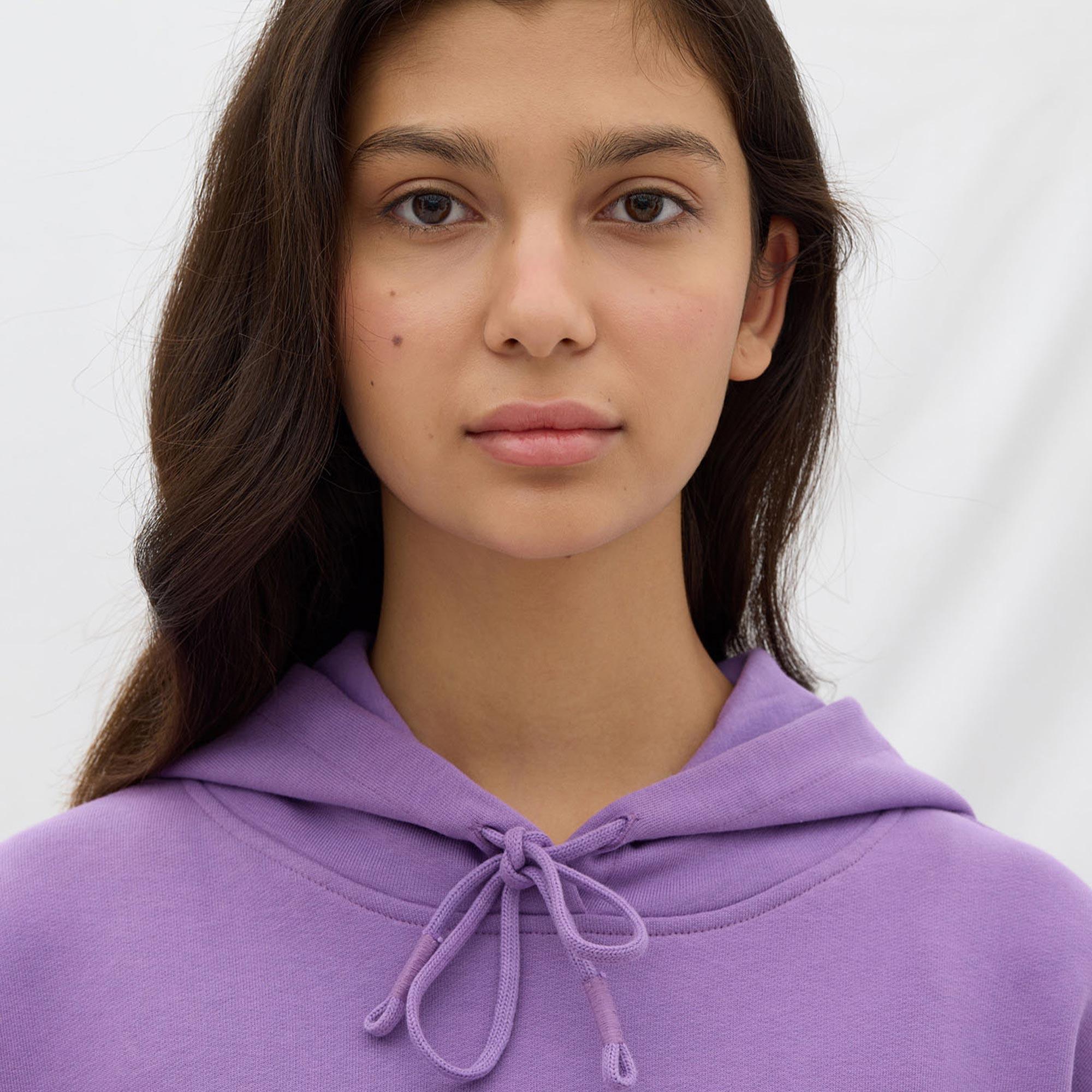 Les Benjamins Essential Kadın Mor Hoodie